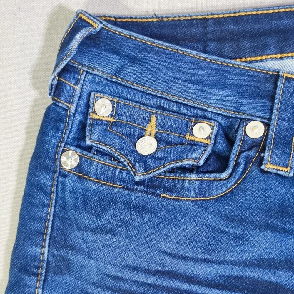 True Religion slim straight jeans women's size 29 dark wash ink blue colour - Picture 9 of 16